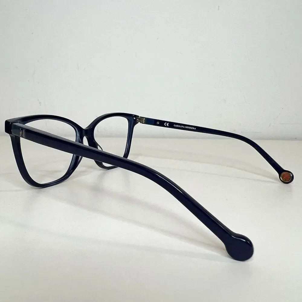 Carolina Herrera Eyeglasses Frame Only, VHE877V COL. 0991 54-14-135 Plastic Blue